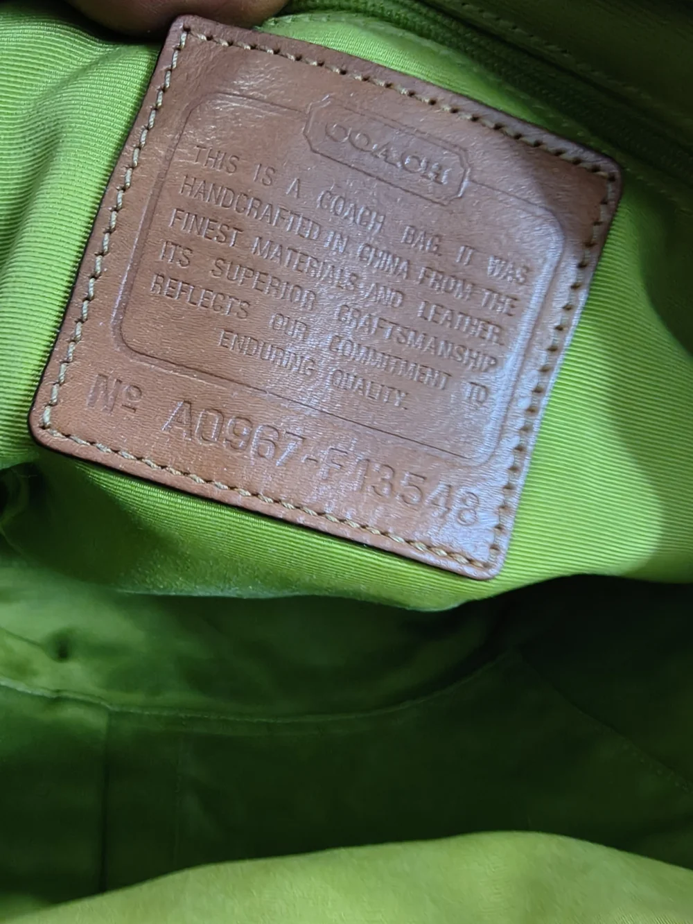 Coach classic jacquard